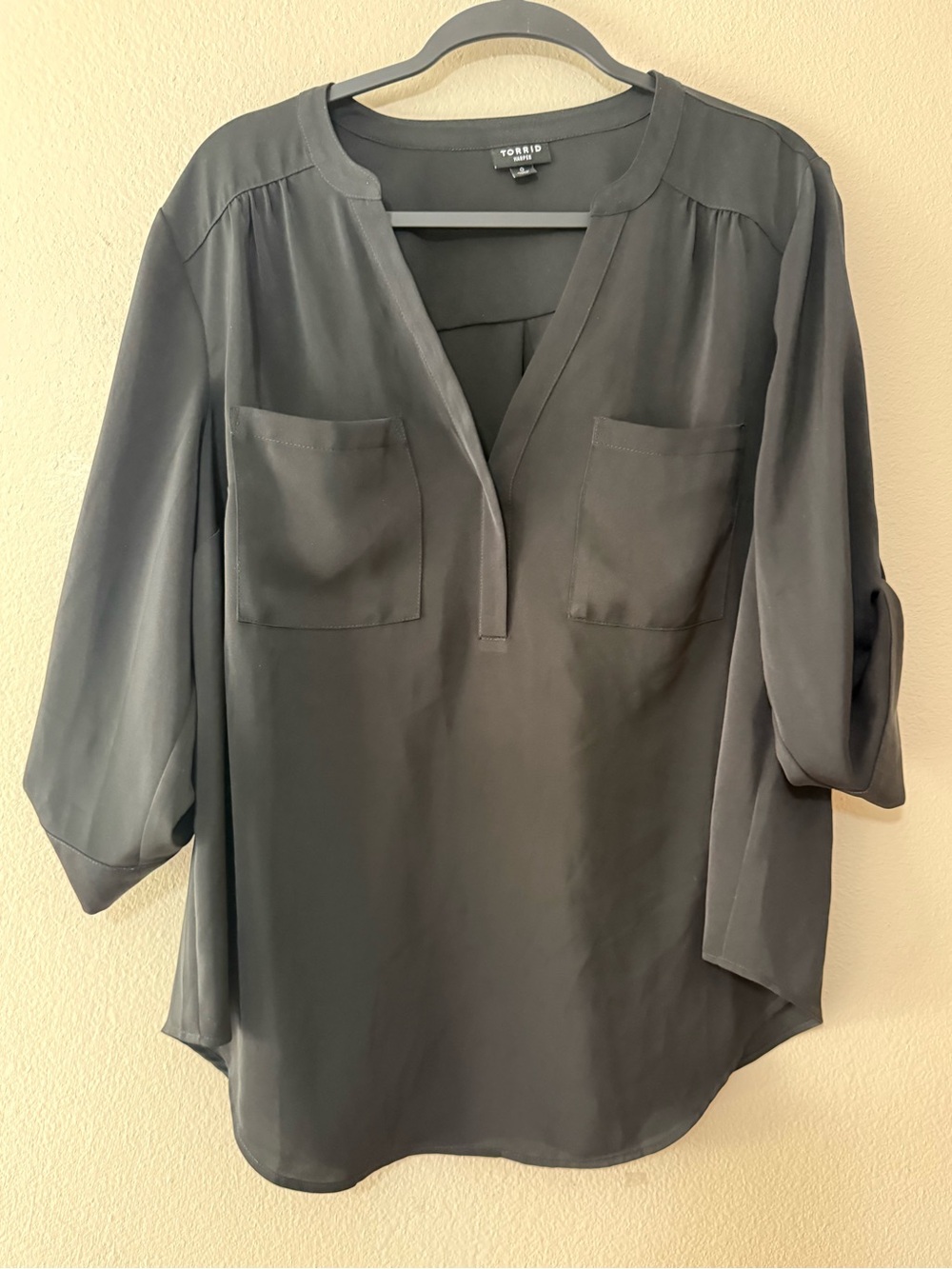 Torrid black satin Harper- size 0